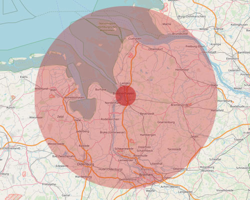 Liefergebiet - Regional und überregional